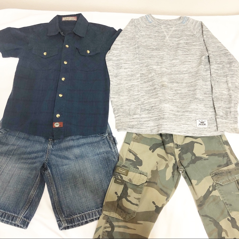 4 Pieces Lot Boys Clothes Size 6-10